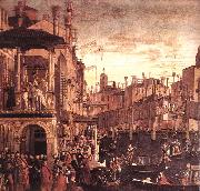 CARPACCIO, Vittore The Healing of the Madman fdg oil